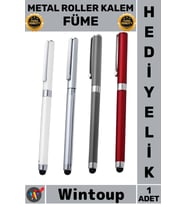 #Kalem Lüks Ofis Hediyelik Dokunmatik Şık Tasarım Kurumsal Seri Metal Touchpen Roller Kalem Füme