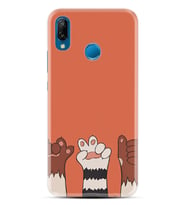 Huawei P20 Lite Kılıf Resimli Desenli Silikon Platinium Series Three Hand 1818