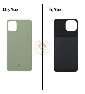 Reeder S23 Max Pro Yeşil Arka Kapak Arka Cam Batarya Kapağı Lazer Kesim Kapak Pil Kapağı Back Cover