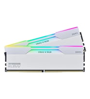 KLEVV Cras V RGB 32GB (2x16GB) 6400MHz CL32 INTEL XMP 3.0 – AMD EXPO DDR5 Heatsink Brilliant White Ram (KD5AGUA80-64A320J)