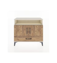 Arges Şifonyer 3 Raflı Tek Çekmeceli 2 Kapaklı 88x30x80 Aytaşı-Çam