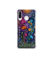 PrintiFy Huawei P30 Lite ile Uyumlu Düşlerin Dansı Serisi Rüyalar Ötesi Tasarımlı Uv Baskılı Köşe Korumalı Antişok Kılıf