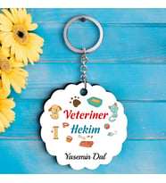 Veteriner Hekimlere Özel İsimli Anahtarlık