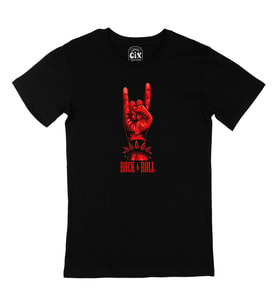 Rock And Roll Siyah Tişört