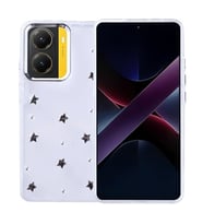Coverzone Xiaomi Poco X7 Pro ile uyumlu K?l?f Airbag K�?eli 2mm Kamera �?k?nt? Korumal? Simli ?effaf Bask?l? Z-Kutup Kapak Y?ld?z