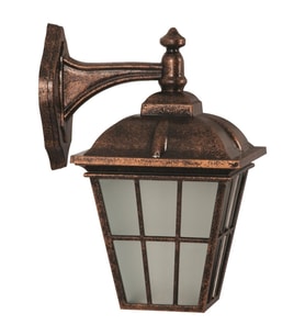 AVONNI BAP-68183-BKR-M2 Kahverengi Boyalı Dış Mekan Aydınlatma E27 ABS Polikarbon Cam 25x20cm