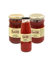 SADE ORGANİK DOMATES+BİBER SALÇASI+DOMATES PÜRESİ