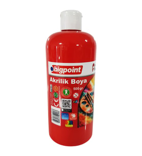 Bigpoint Akrilik Boya 500 gram Kırmızı