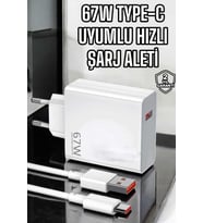 Şarj Aleti Turbo Hızlı 67W Type-C Hızlı Şarj