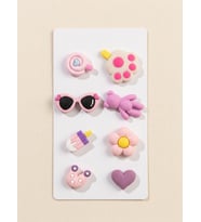 Pastel Kawaii Figürlü PVC Terlik Süsü Seti 8 Adet – Sevimli Terlik Aksesuarı