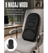 Motorlu Isıtmalı Masaj Minderi Masaj Modlu Ev, Ofis ve Araç Koltuk Pedi