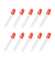 Led 5mm Kırmızı Difused 10 Adet
