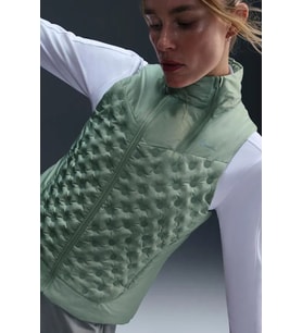 Nike Running Therma Fit Synthetic Fill Womens Vest Sentetik Dolgulu Termal Reflektörlü Kadın Koşu Yelek Yeşil
