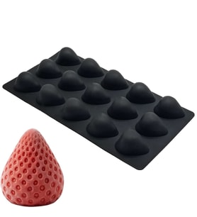 Fida Mini Meyve Silikon Dondurma Kalıbı Çilek