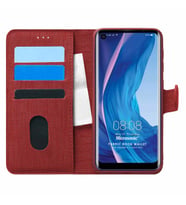 Microsonic Reeder P13 Blue Max Pro Kılıf Fabric Book Wallet Kırmızı
