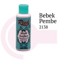 Rich Multi Surface 2138 Bebek Pembe Akrilik Boya 120 cc
