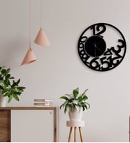 BK Gift Dekoratif 45cm Ahşap Duvar Saati-153