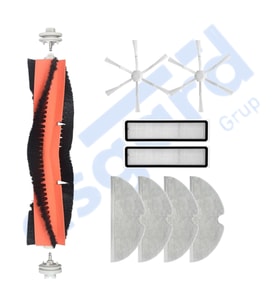 Dreame D9,D9 Max,L10 Pro,D9 Pro Uyumlu 1 Ana Fırça 2 Yan Fırça 2 Filtre 4 Mop PKT-iasgf0000153