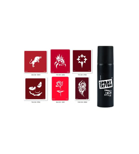 Tribal Göz Spray Tattoo Geçici Sprey Dövme Seti