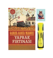 Yaprak Fırtınası 9789750721915 Gabriel Garcia Marquez - Sarı Fosforlu Kalem - defterli seti (Renksiz)