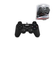 PS3 SİYAH OYUN KOLU ANALOG TİTREŞİMLİ USB KABLO 15 TUŞ - 2 ANALOG - 8 YÖN TETİKLEYİCİ 1.8MT KABLO (5