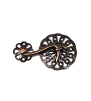 Antik Bakır 50 Adet Zamak Çengel Kilit 56x33 mm - Yuvarlak, Karşılıklı Mobilya, Dolap, Sandık, Kutu, Kapak Çengel Kilidi