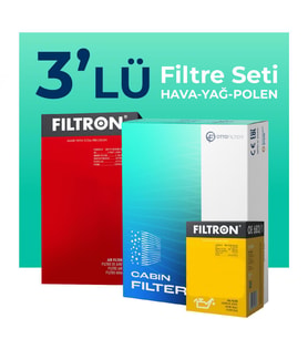 Filtron BMW 3.20 Dizel 190 HP Filtre Bakım Seti (2015-2018) 3 Lü