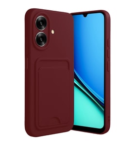 Realme Note 60 Kelvin Kartvizitli Silikon - Bordo
