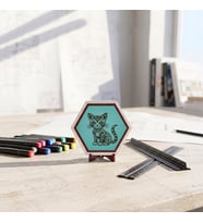Şık Kedi Figürlü Masaüstü Aksesuarı Yaşam Alanlarınıza Huzur ve Estetik Katan Modern Bir Dekoratif Obje 10x10 cm