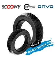 Scoowy-Onvo-Citycoco T4 10 x 2.5 Elektrikli Scooter Dolgu Lastik