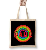 Paul Pogba - Vintage Retro Rainbow Style Bez Çanta Uzun Saplı