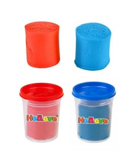 Oyun Hamuru 2 Adet Oyun Hamuru Play Dough 2 x 100 Gram Rengarenk Hamur (Renksiz)