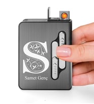 Kişiye Özel Usb Şarjlı Tabakalı Dokunmatik Elektronik Çakmak