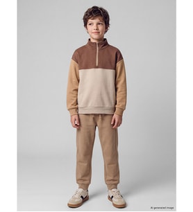 LCW Kids Kahverengi Erkek Çocuk Kalın Jogger Eşofman Altı