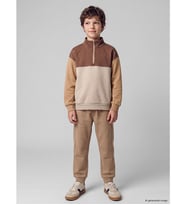 LCW Kids Kahverengi Erkek Çocuk Kalın Jogger Eşofman Altı