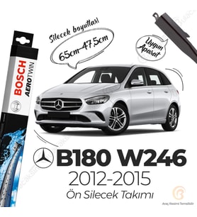Bosch Aerotwin Muz Silecek Takımı Mercedes B180 W246 2012-2015 ile uyumlu