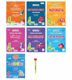 4.Sınıf Tüm Dersler FULL Set ( 7 Kitap )