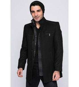 PLT8369 DEWBERRY PALTO-SİYAH