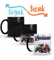 Marvel Avengers 08 Sihirli Kupa Bardak Porselen