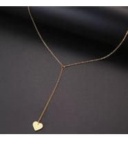 Kişiye Özel 925 Ayar Gümüş Kalp Kolye (Gold)