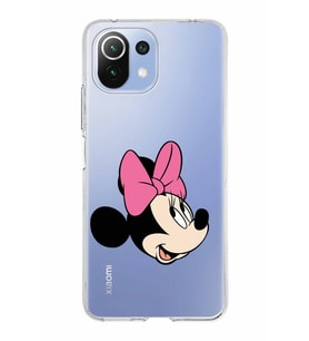 Xiaomi Mi 11 Lite Uyumlu Kapak Minnie Mouse Tasarımlı Şeffaf Silikon Kılıf