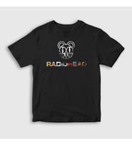 Presmono Unisex Çocuk Siyah Logo V3 Radiohead T-Shirt 292849tt