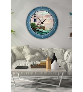 Bilge Retro Tasarımlı Duvar Saati 35 X 35 Cm (Baskılı)