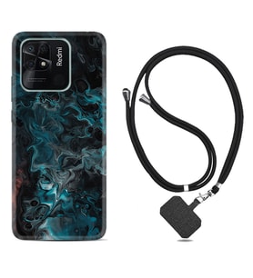 Xiaomi Redmi Note 7 8 9 Pro 10 2022 10 Pro 10S Kılıf Boyun Askılı Silikon Colorful Abstract 1384
