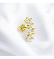 Glorria Altın Taç Helix Piercing