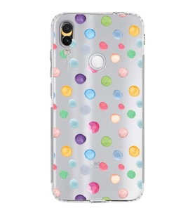 PrintiFy Xiaomi Redmi Note 7 Pro ile Uyumlu Water Color 6  Kamera Korumalı Şeffaf  Kılıf