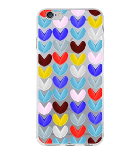PrintiFy Apple  iPhone 6 Plus ile Uyumlu 1mm Slim Fit Water Color 1 Baskılı Şeffaf  Kılıf