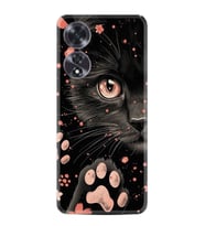 Oppo A60 Kılıf Boutique Baskılı Resimli Kara Kedi Pcode -085