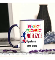 İngilizce  Öğretmenine Özel Öğretmenler Günü Hediyesi Kişiye Özel Kupa Bardak