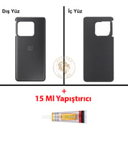One Plus Yapıştırıcı One Plus 10 Pro Siyah Yapıştırıcı B-7000 Yapıştırıcı Arka Kapak Arka Cam Batarya Kapağı Lazer Kesim Kapak Pil Kapağı Back Cover